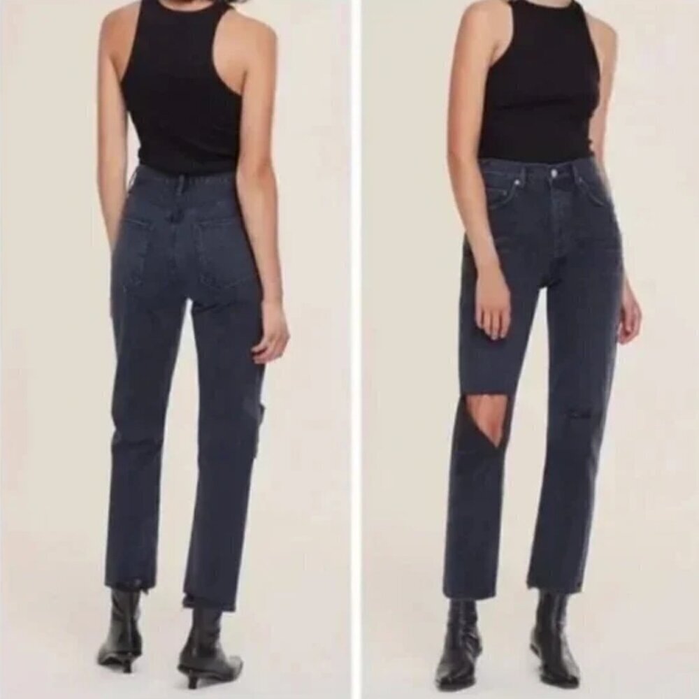 Agolde Riley Jeans in Contraband - Picture 3 of 16